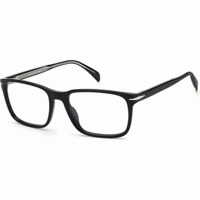 David Beckham Men's Eyeglasses - Black Acetate Full Rim Rectangular | DB-1063 0807