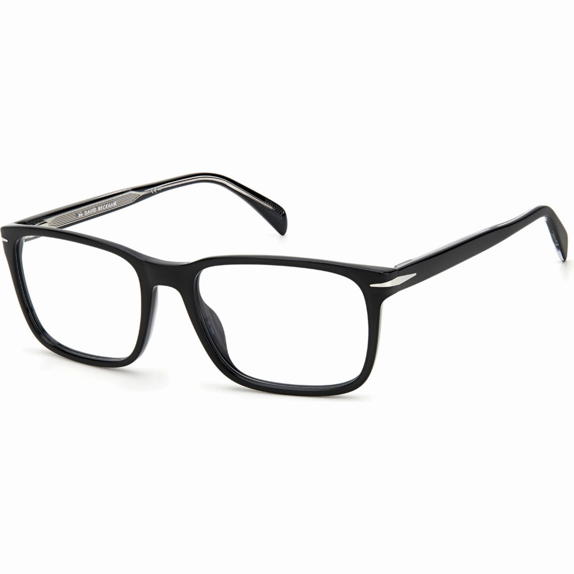 David Beckham Men's Eyeglasses - Black Acetate Full Rim Rectangular | DB-1063 0807