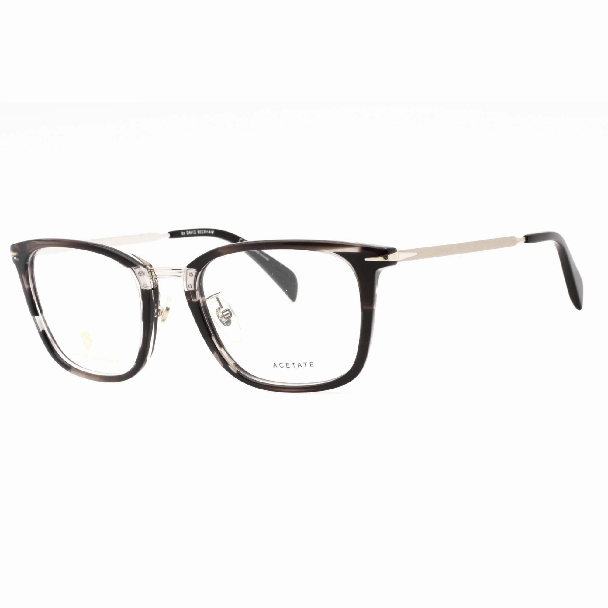 David Beckham Men's Eyeglasses - Grey Horn Cat Eye Full Rim Frame | DB 7060/F 02W8 00