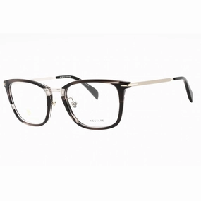 David Beckham Men's Eyeglasses - Grey Horn Cat Eye Full Rim Frame | DB 7060/F 02W8 00