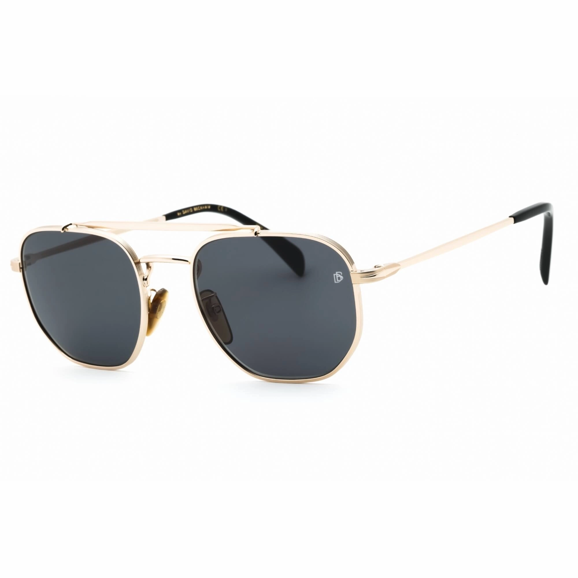 David Beckham Men's Sunglasses - Gold Black Metal Full Rim Frame | DB 1079/S 0RHL IR