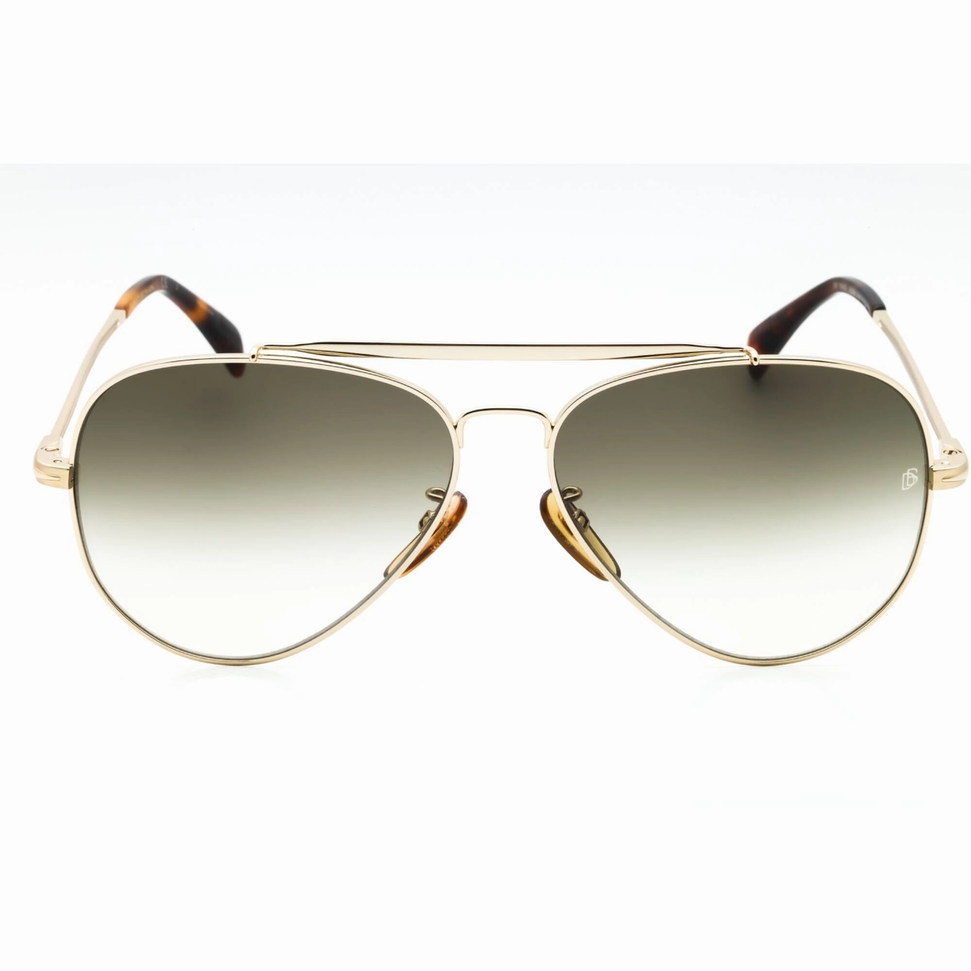 David Beckham Men's Sunglasses - Gold Metal Aviator Full Rim Frame | DB 1004/S 0J5G 9K
