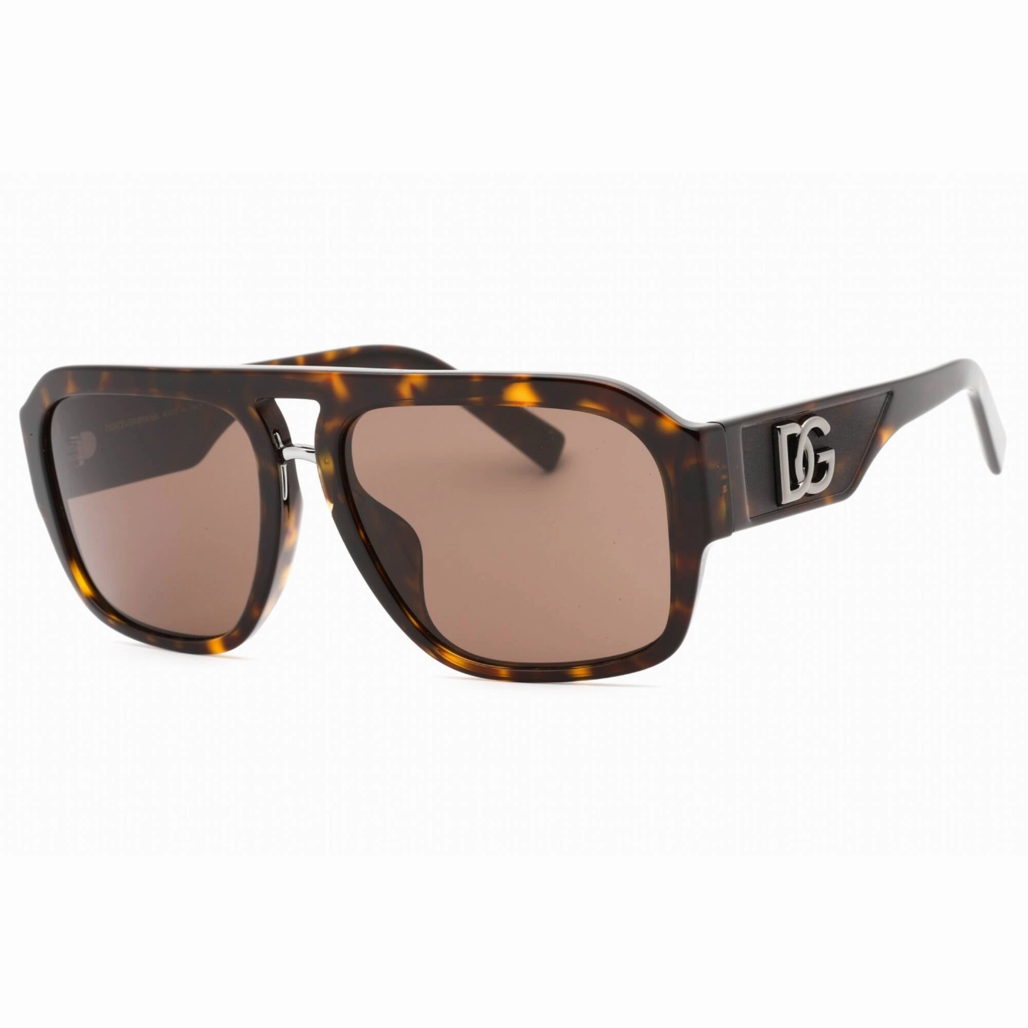 Dolce & Gabbana Men's Sunglasses - Havana Frame Dark Brown Lens | 0DG4403F 502/73