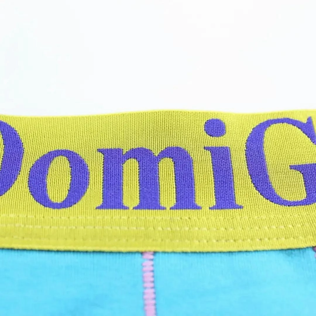 DomiGe Men's Boxer Briefs - Ice Silk & Cotton Blend Comfort Fit Underwear