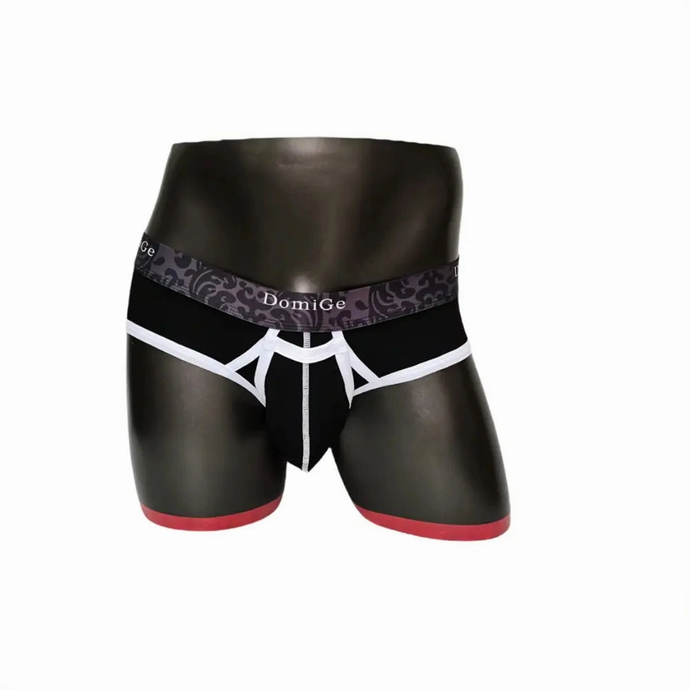 DomiGe Men's Cotton Stretch Briefs - Dual Pouch Support & Breathable Low-Rise Fit