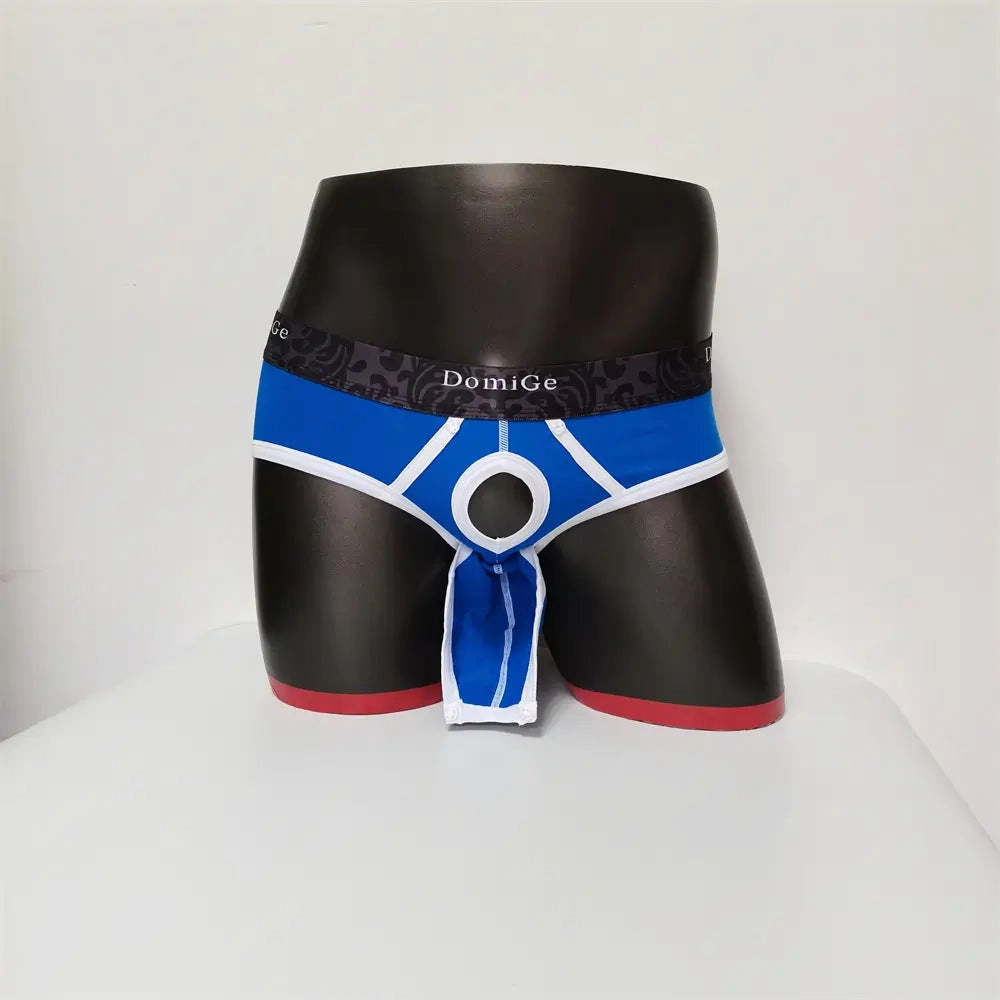 DomiGe Men's Cotton Stretch Briefs - Dual Pouch Support & Breathable Low-Rise Fit
