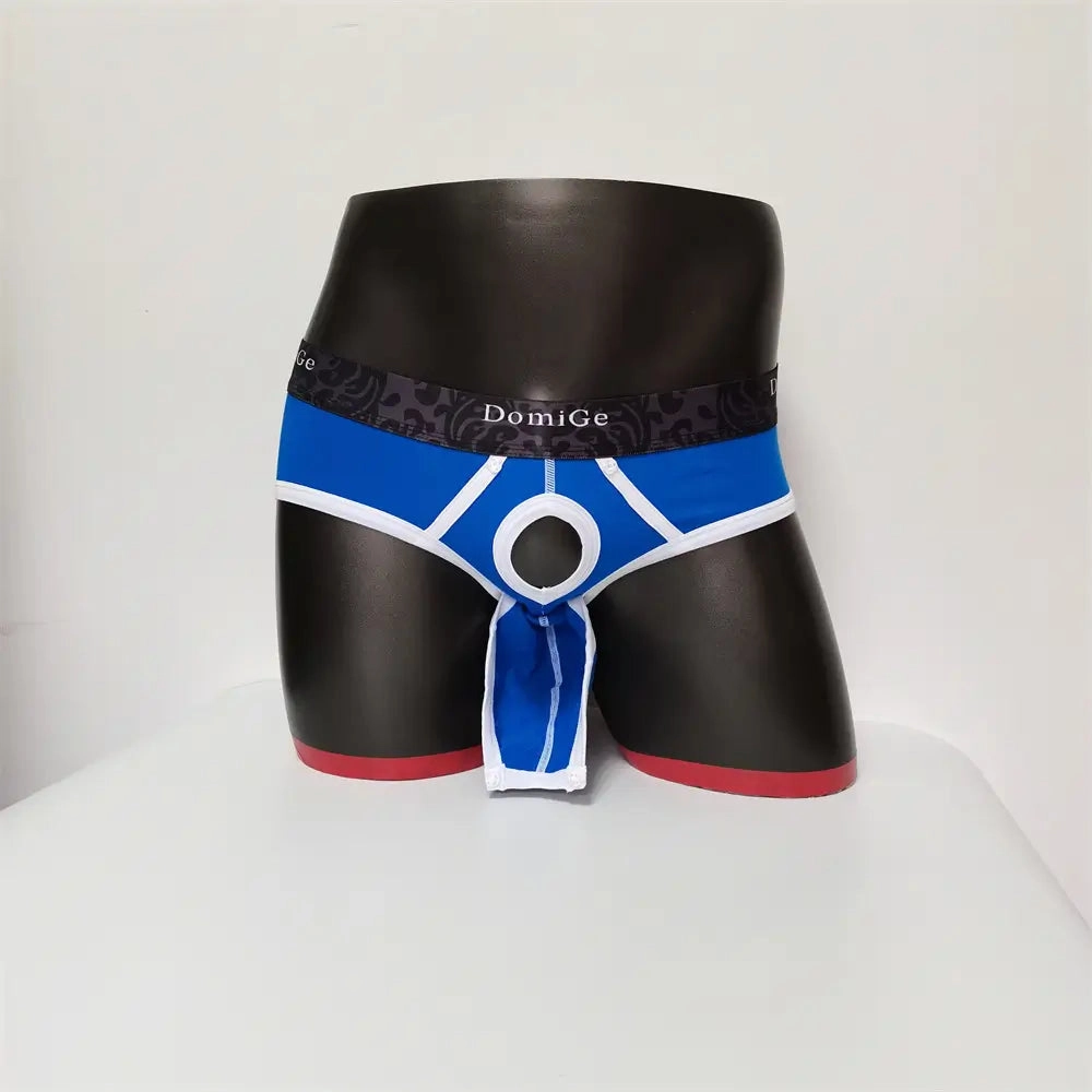 DomiGe Men's Cotton Stretch Briefs - Dual Pouch Support & Breathable Low-Rise Fit
