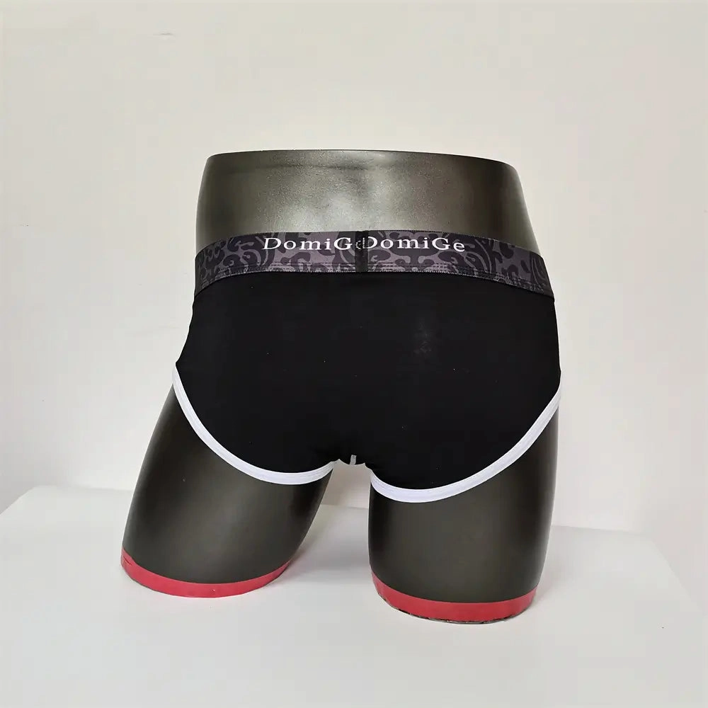 DomiGe Men's Cotton Stretch Briefs - Dual Pouch Support & Breathable Low-Rise Fit