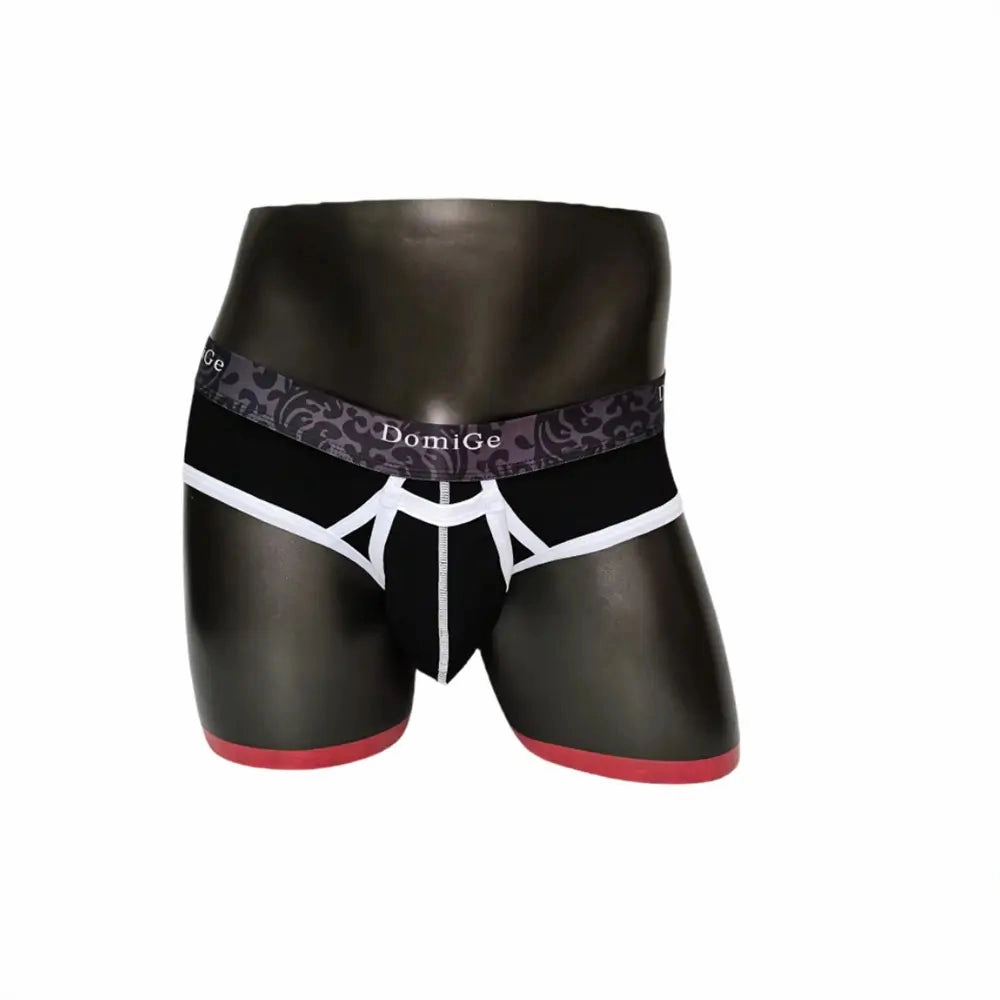 DomiGe Men's Cotton Stretch Briefs - Dual Pouch Support & Breathable Low-Rise Fit