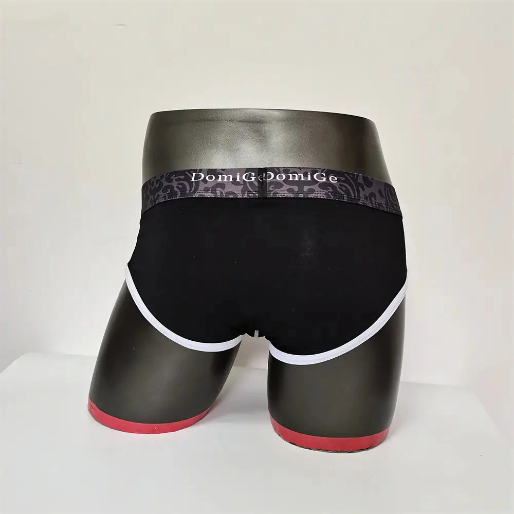 DomiGe Men's Cotton Stretch Briefs - Dual Pouch Support & Breathable Low-Rise Fit