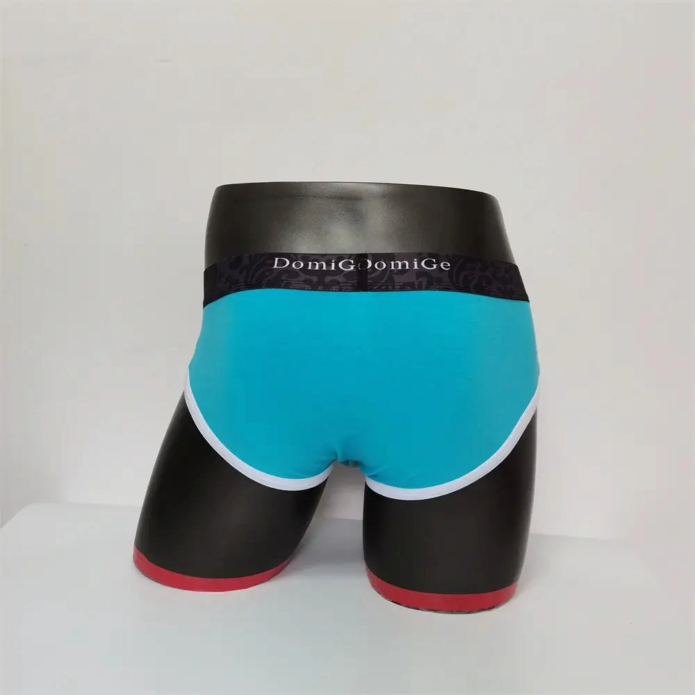 DomiGe Men's Cotton Stretch Briefs - Dual Pouch Support & Breathable Low-Rise Fit
