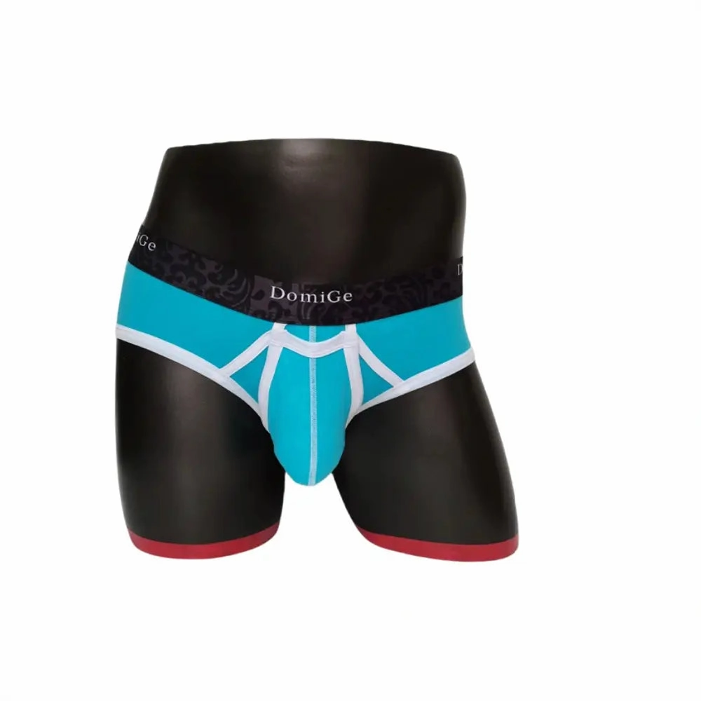 DomiGe Men's Cotton Stretch Briefs - Dual Pouch Support & Breathable Low-Rise Fit