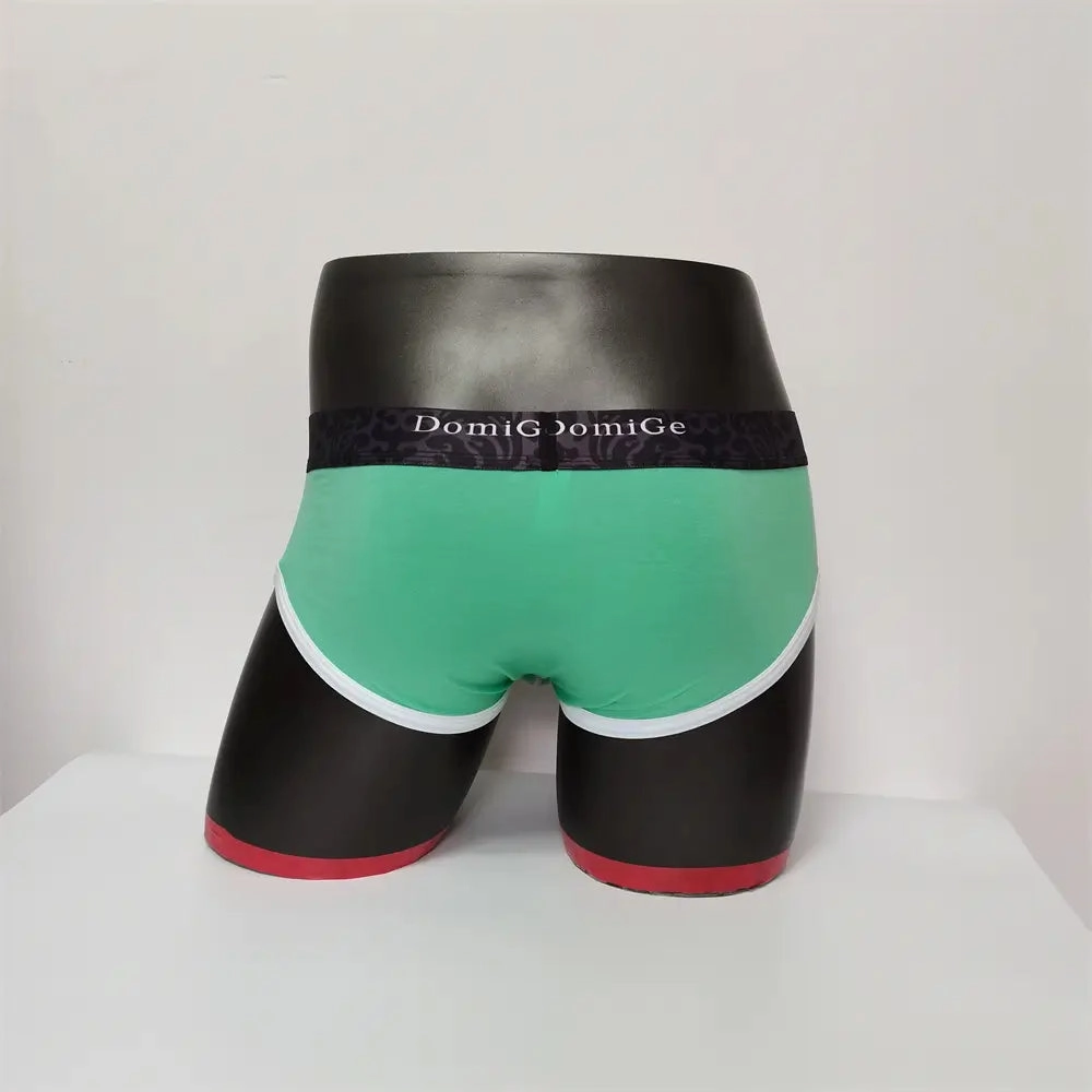 DomiGe Men's Cotton Stretch Briefs - Dual Pouch Support & Breathable Low-Rise Fit
