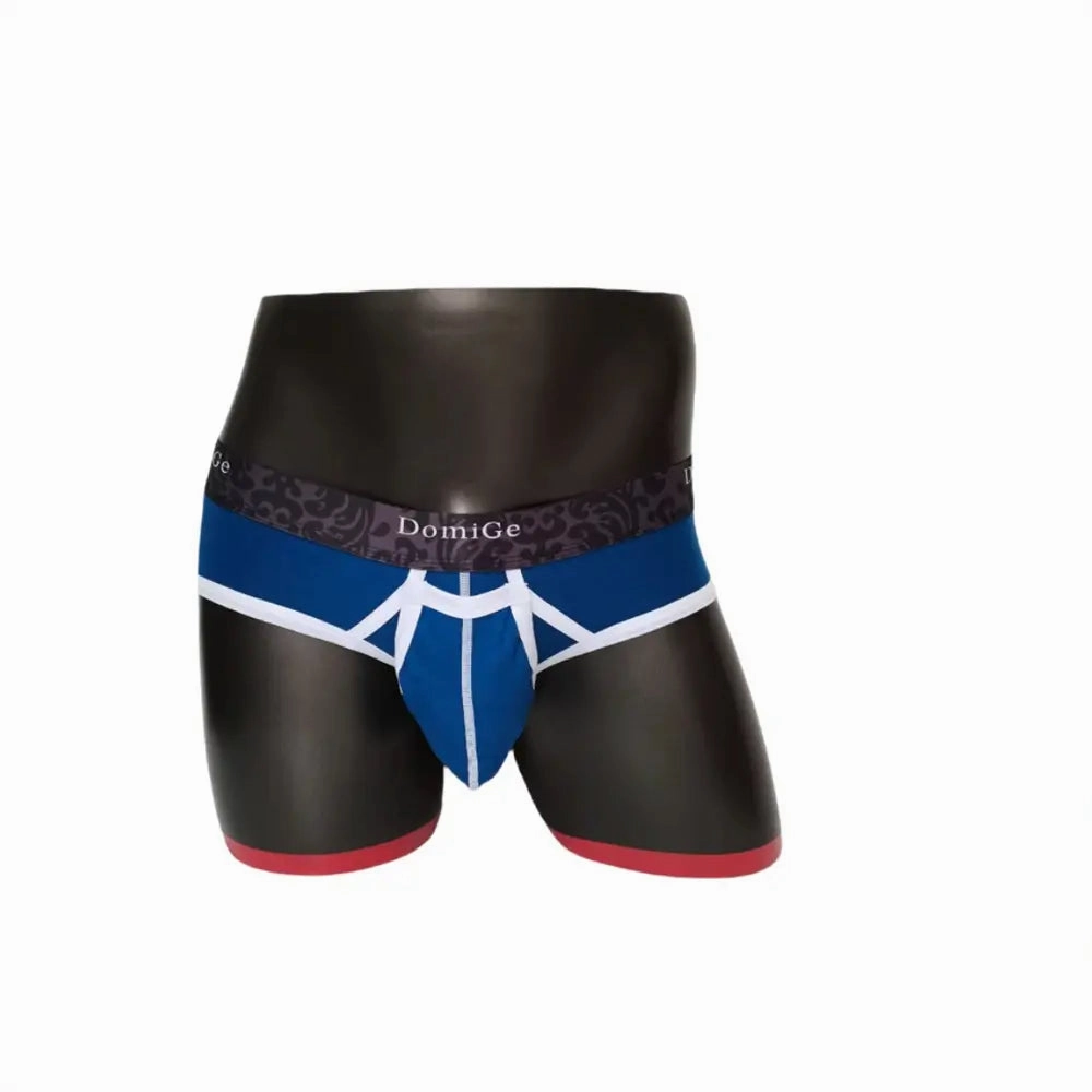 DomiGe Men's Cotton Stretch Briefs - Dual Pouch Support & Breathable Low-Rise Fit