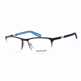 Dragon Men's Eyeglasses - Clear Lens Matte Navy Metal Rectangular Frame | DR5008 413