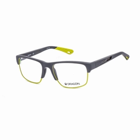 Dragon Men's Eyeglasses - Matt Grey Plastic Rectangular Frame | DRAGON DR5000 20