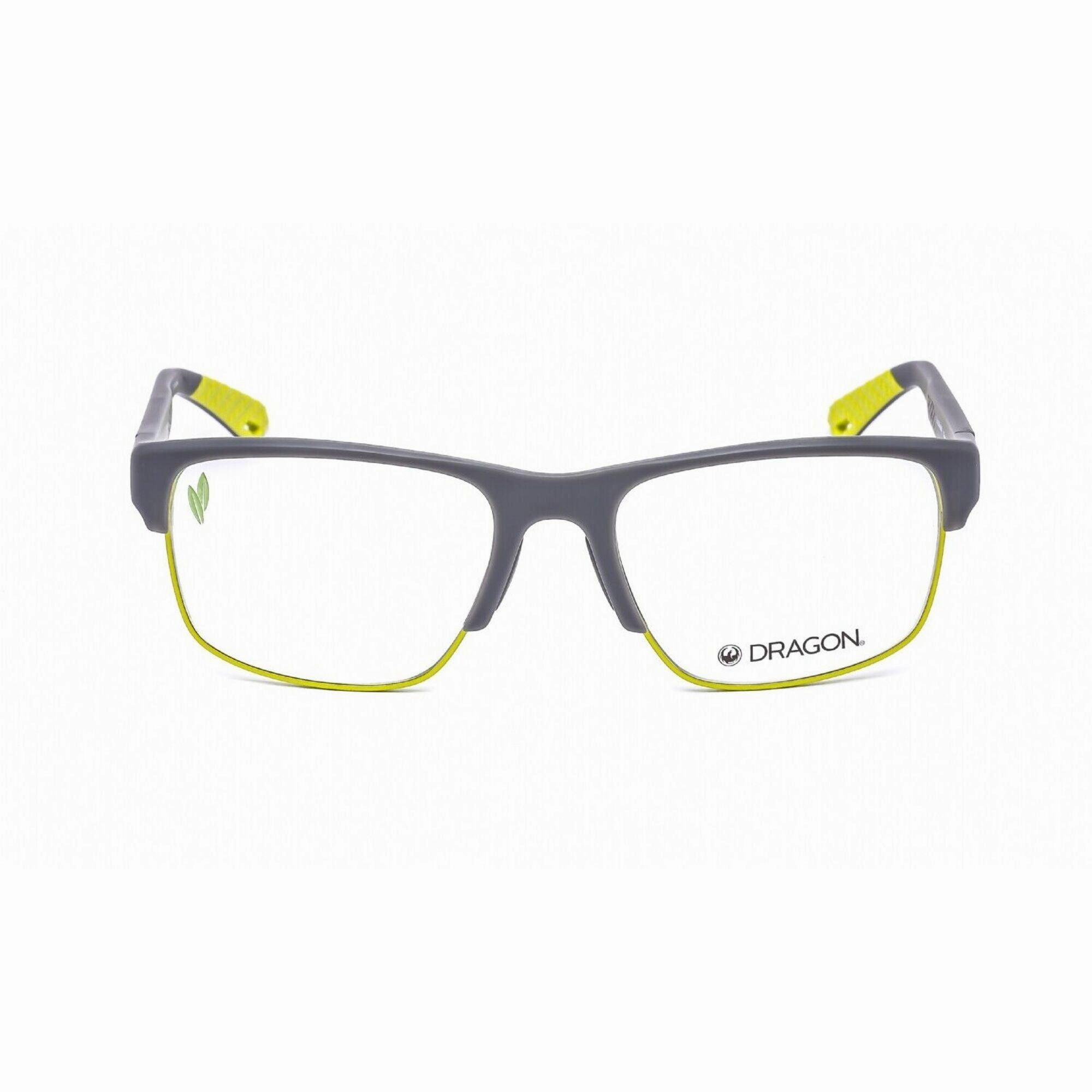 Dragon Men's Eyeglasses - Matt Grey Plastic Rectangular Frame | DRAGON DR5000 20