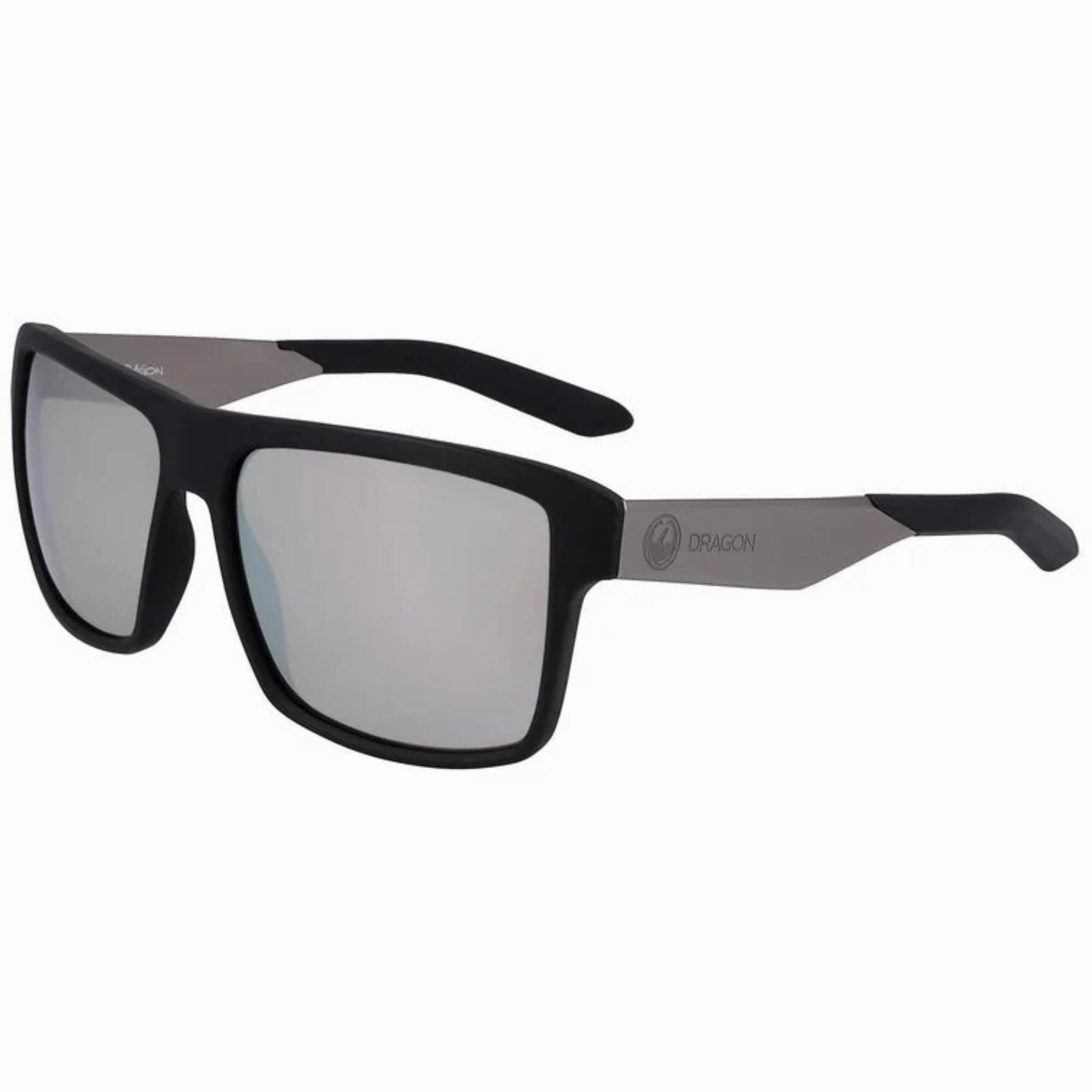 Dragon Men's Sunglasses - Matte Black Full Rim Square Frame | DR SPACE LL ION 2