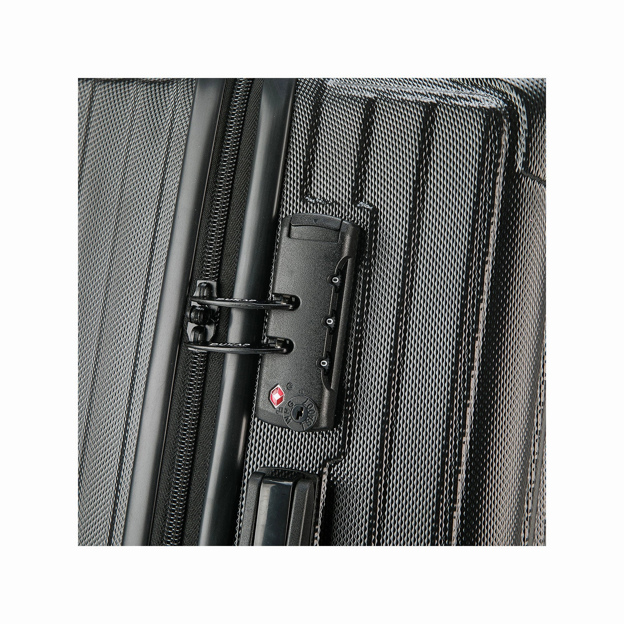 Dukap Stratos 24" Hardside Lightweight Luggage - BLACK ONE SIZE