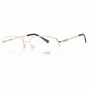 Elasta Men's Eyeglasses - Clear Lens Gold Half Rim  Frame | E 7246 0J5G 00