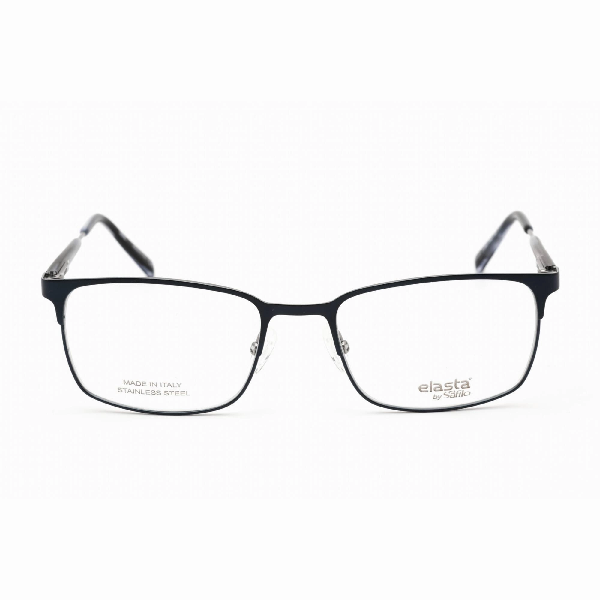 Elasta Men's Eyeglasses - Matte Blue Grey Full Rim Rectangular Frame | 7222 04NZ 00