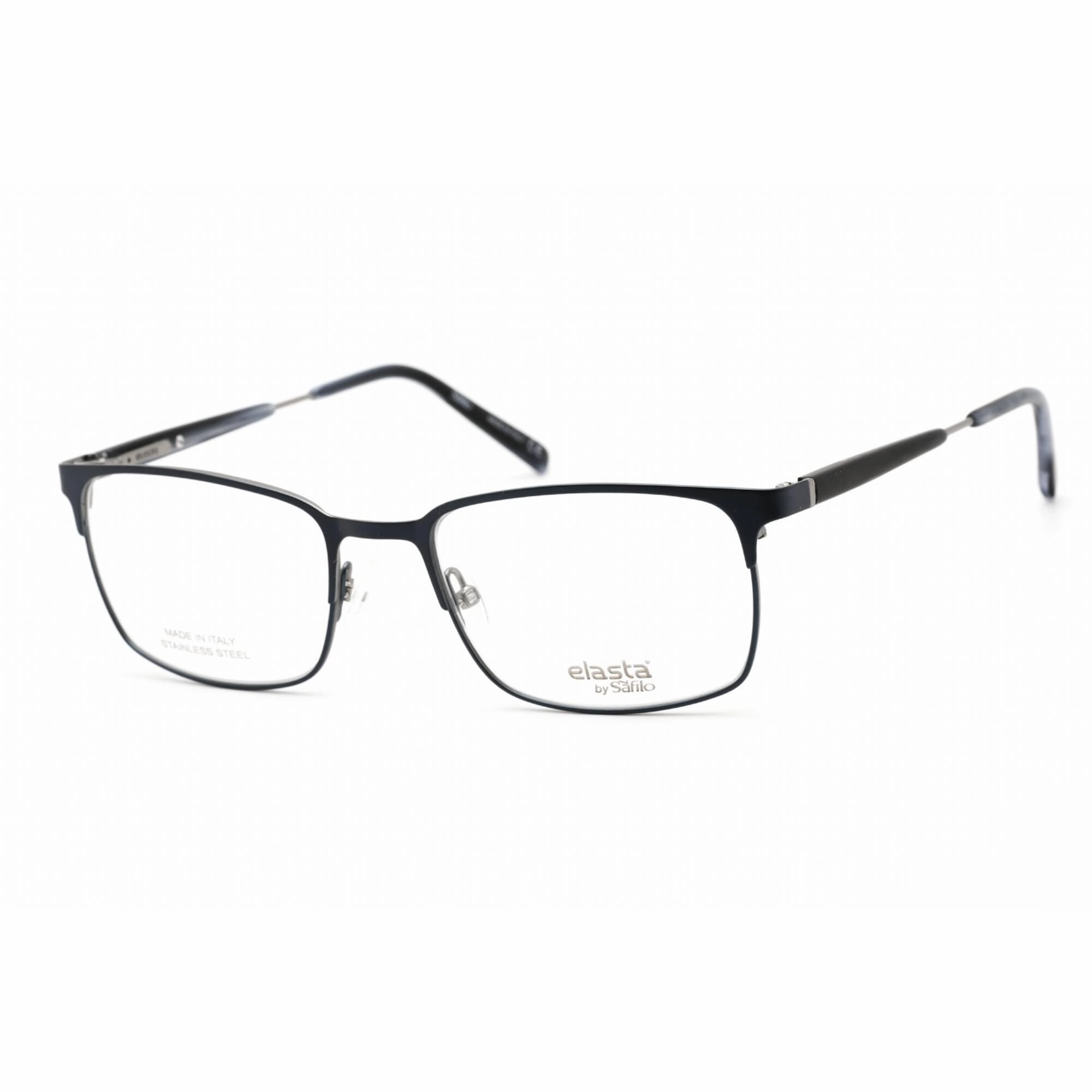 Elasta Men's Eyeglasses - Matte Blue Grey Full Rim Rectangular Frame | 7222 04NZ 00