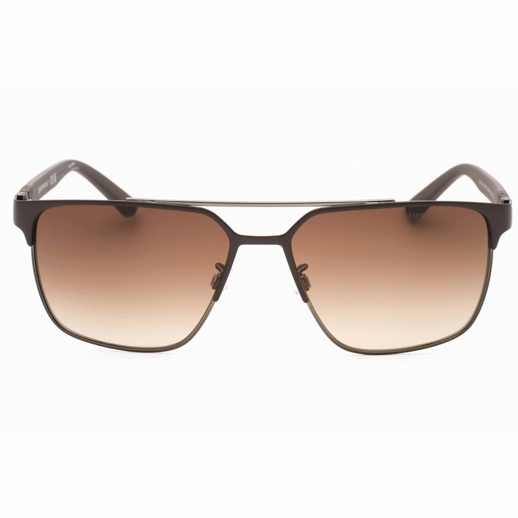 Emporio Armani Men's Sunglasses - Matte Brown Gunmetal Pilot Frame | 0EA2134 316113