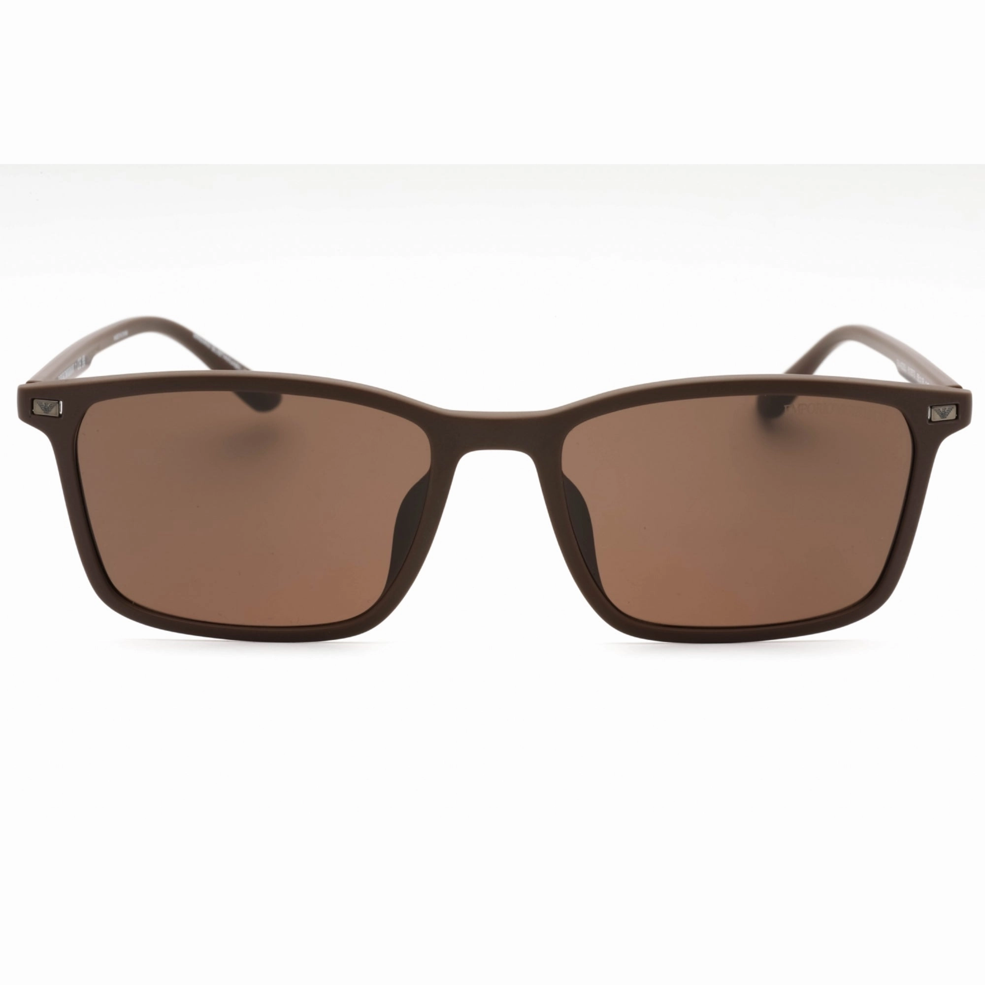 Emporio Armani Men's Sunglasses - Matte Brown Plastic Rectangular | 0EA4223U 610573