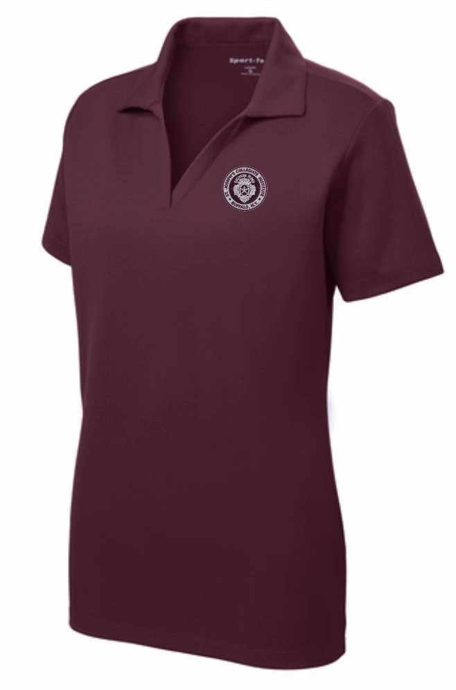 FINAL SALE - NO RETURNS: Polo -LADIES' Sport-Tek PosiCharge Racer Mesh Polo - Maroon - SALE!