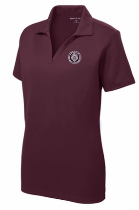 FINAL SALE - NO RETURNS: Polo -LADIES' Sport-Tek PosiCharge Racer Mesh Polo - Maroon - SALE!