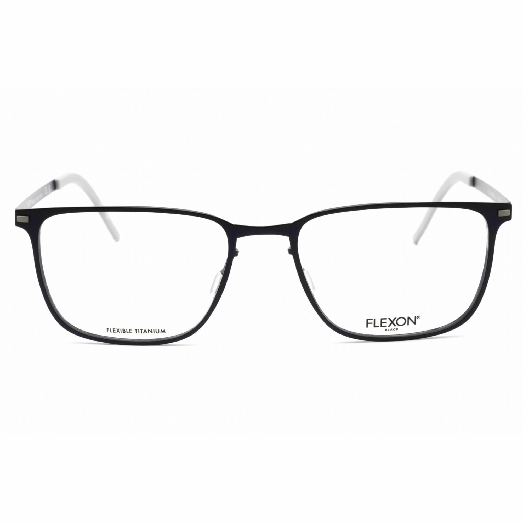 Flexon Men's Eyeglasses - Full Rim Navy Metal Rectangular Frame | FLEXON B2025 412