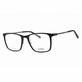 Flexon Men's Eyeglasses - Matte Black Rectangular Plastic Frame | FLEXON EP8011 002