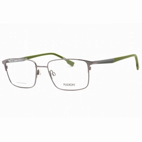 Flexon Men's Eyeglasses - Matte Gunmetal Full Rim Rectangular Frame | FLEXON E1126 072