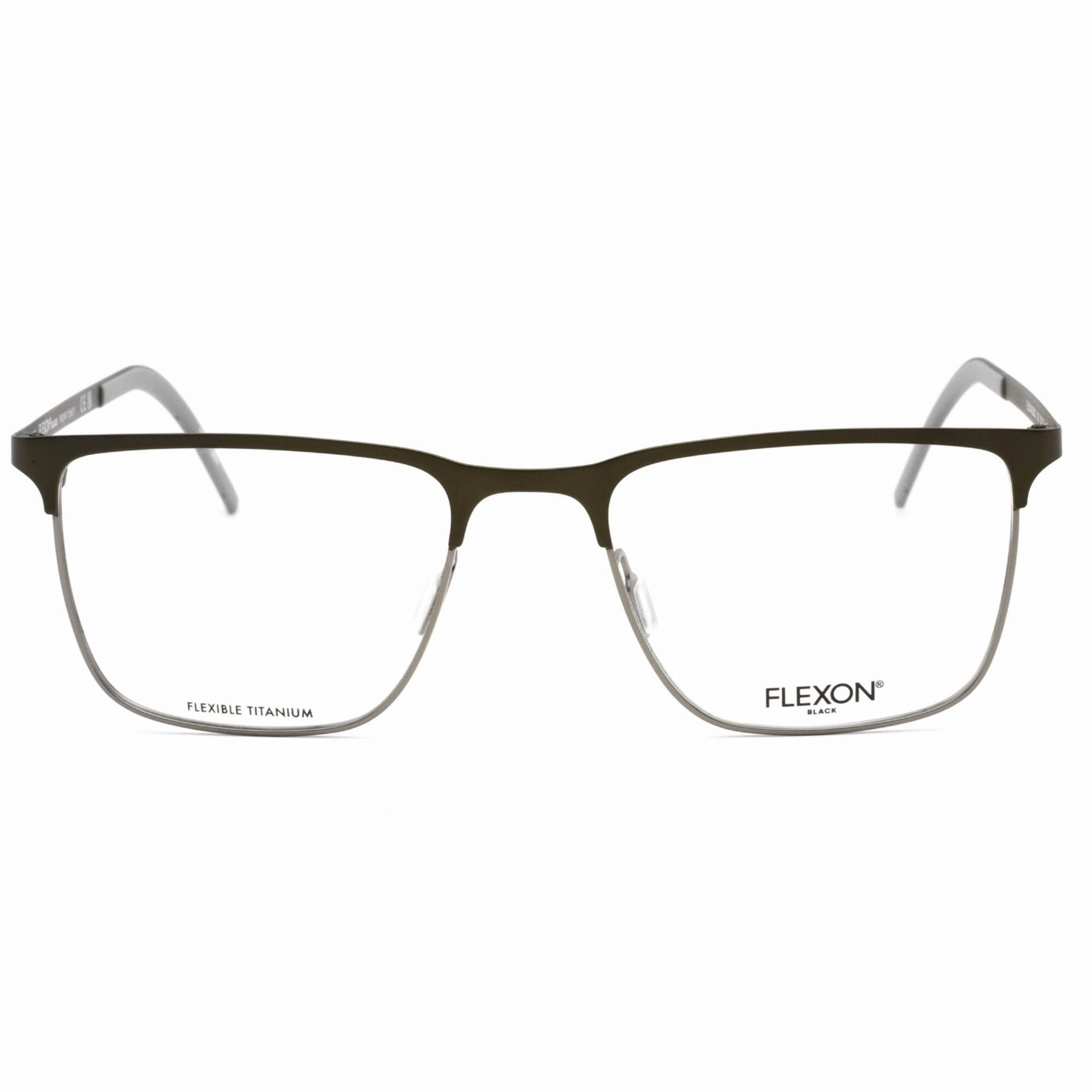 Flexon Men's Eyeglasses - Matte Moss Full Rim Rectangular Frame | FLEXON B2033 310