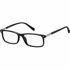 Fossil Men's Eyeglasses - Black Plastic Rectangular Frame | FOSSIL FOS 7067 807