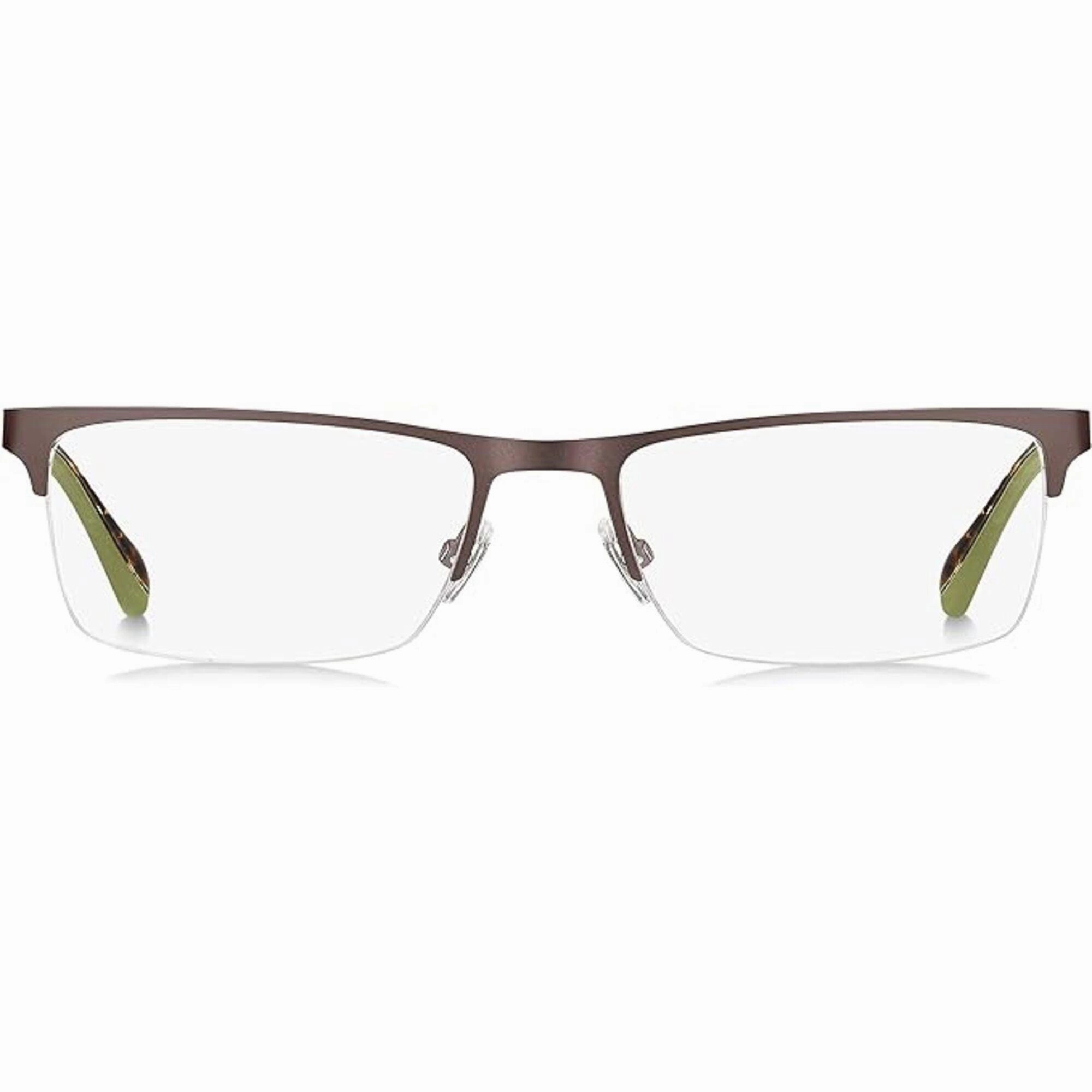 Fossil Men's Eyeglasses - Matt Brown Metal Rectangular Frame | FOSSIL FOS 7047 04IN