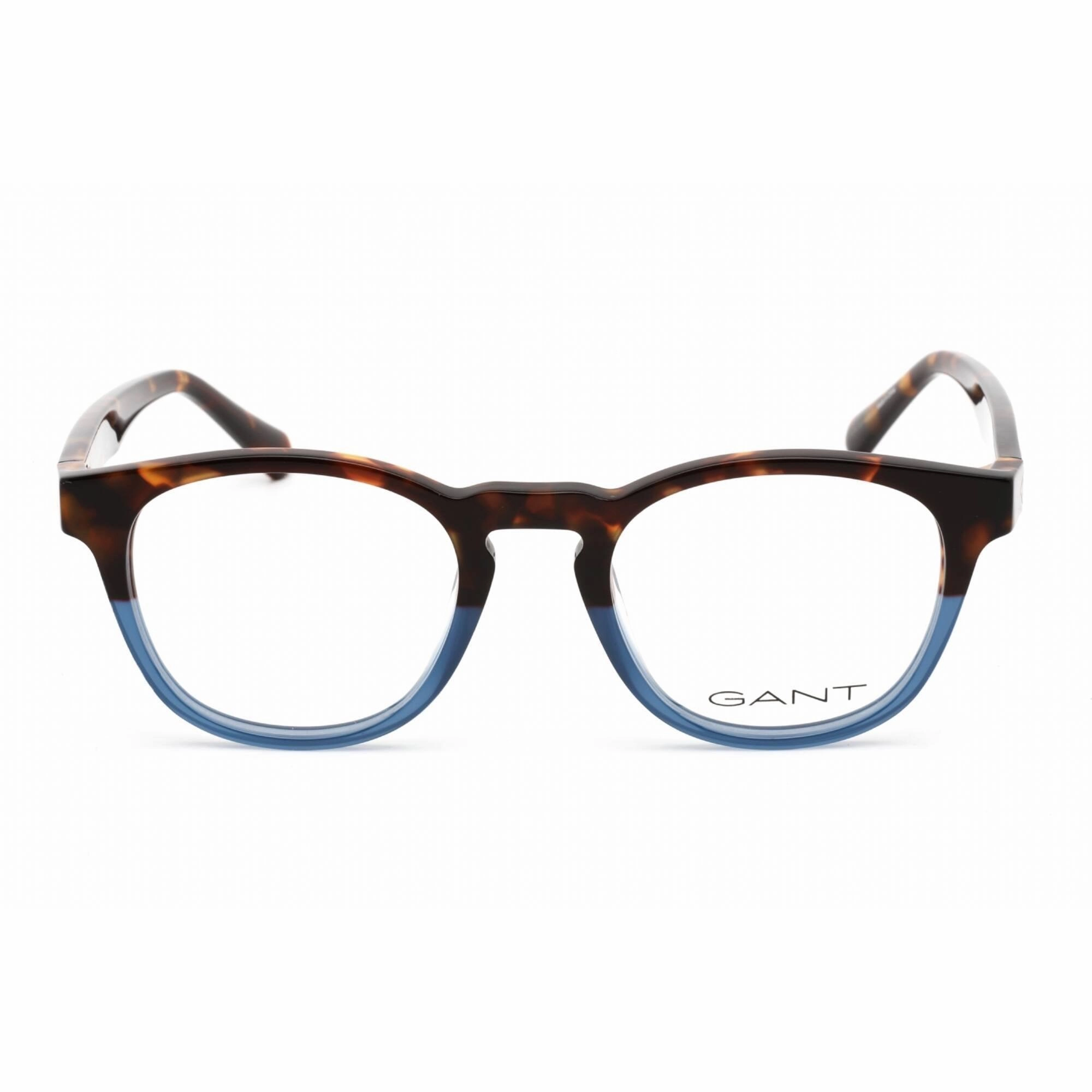 Gant Men's Eyeglasses - Clear Lens Dark Havana Plastic Round Shape Frame | GA3235 052