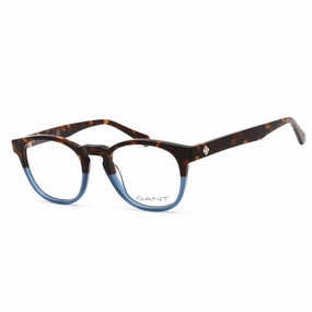 Gant Men's Eyeglasses - Clear Lens Dark Havana Plastic Round Shape Frame | GA3235 052