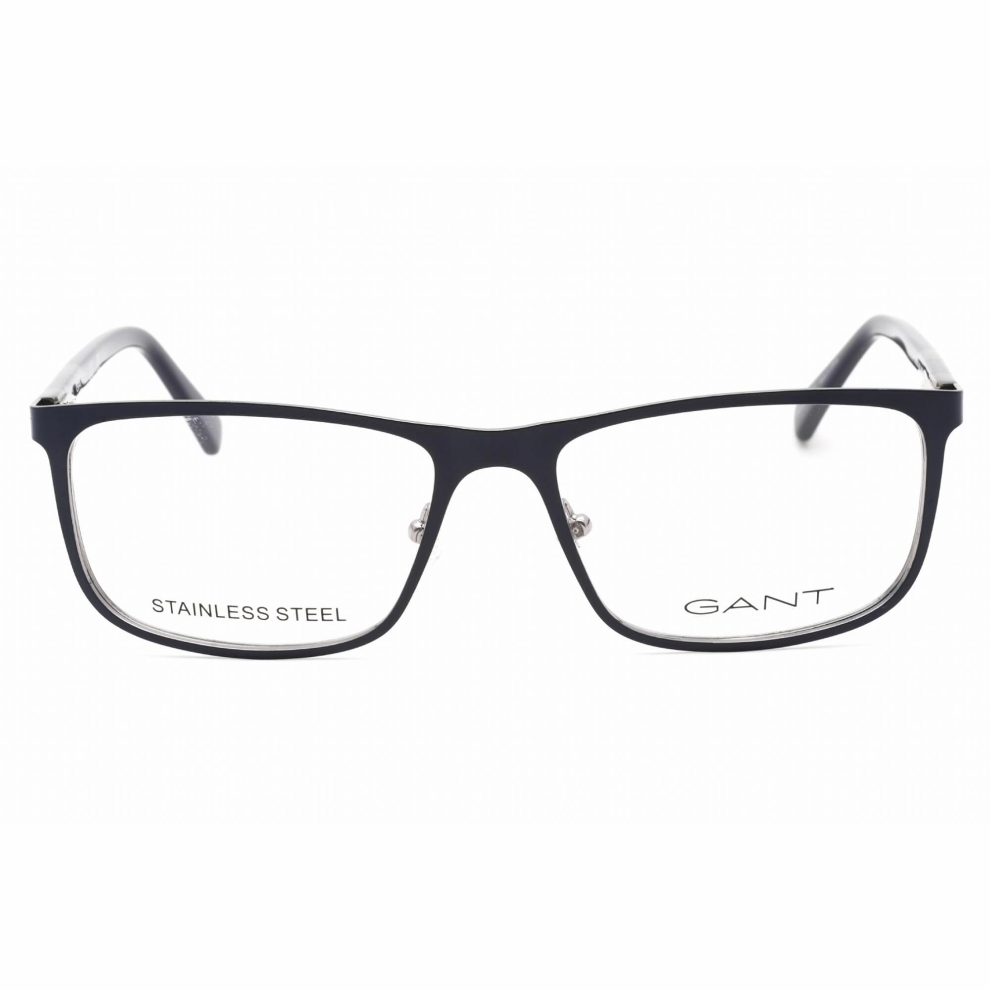 Gant Men's Eyeglasses - Matte Blue Full Rim Rectangular Frame, 58 mm | GA3280 091