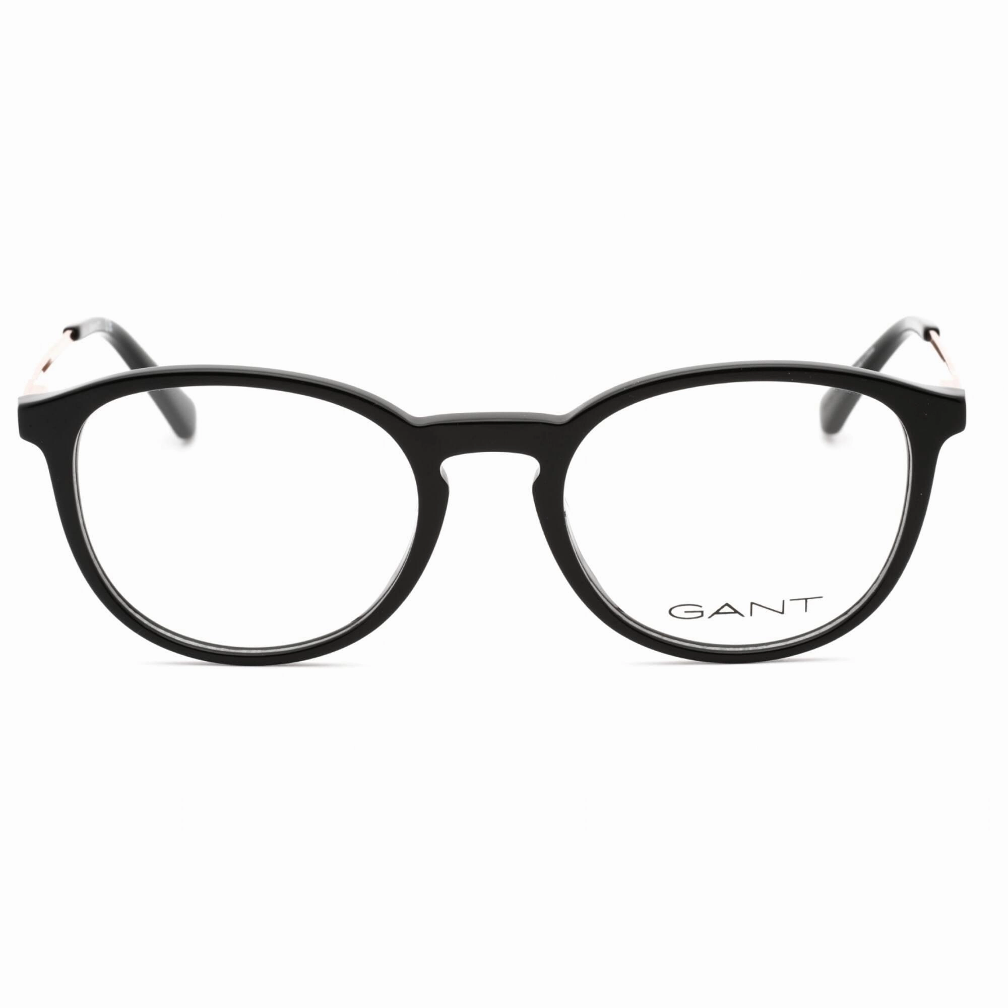 Gant Men's Eyeglasses - Shiny Black Plastic Full Rim Round Shape Frame | GA3259 001