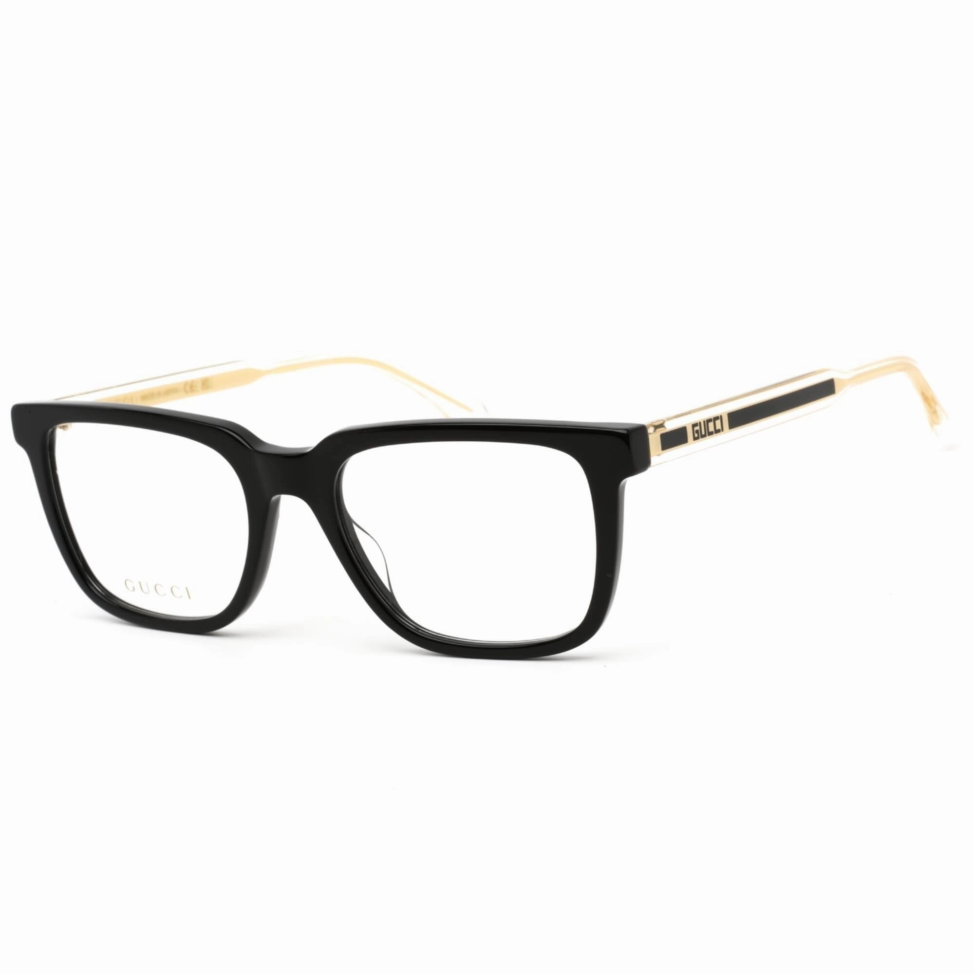 Gucci Men's Eyeglasses - Black Plastic Full Rim Frame Clear Demo Lens | GG0560ON 005