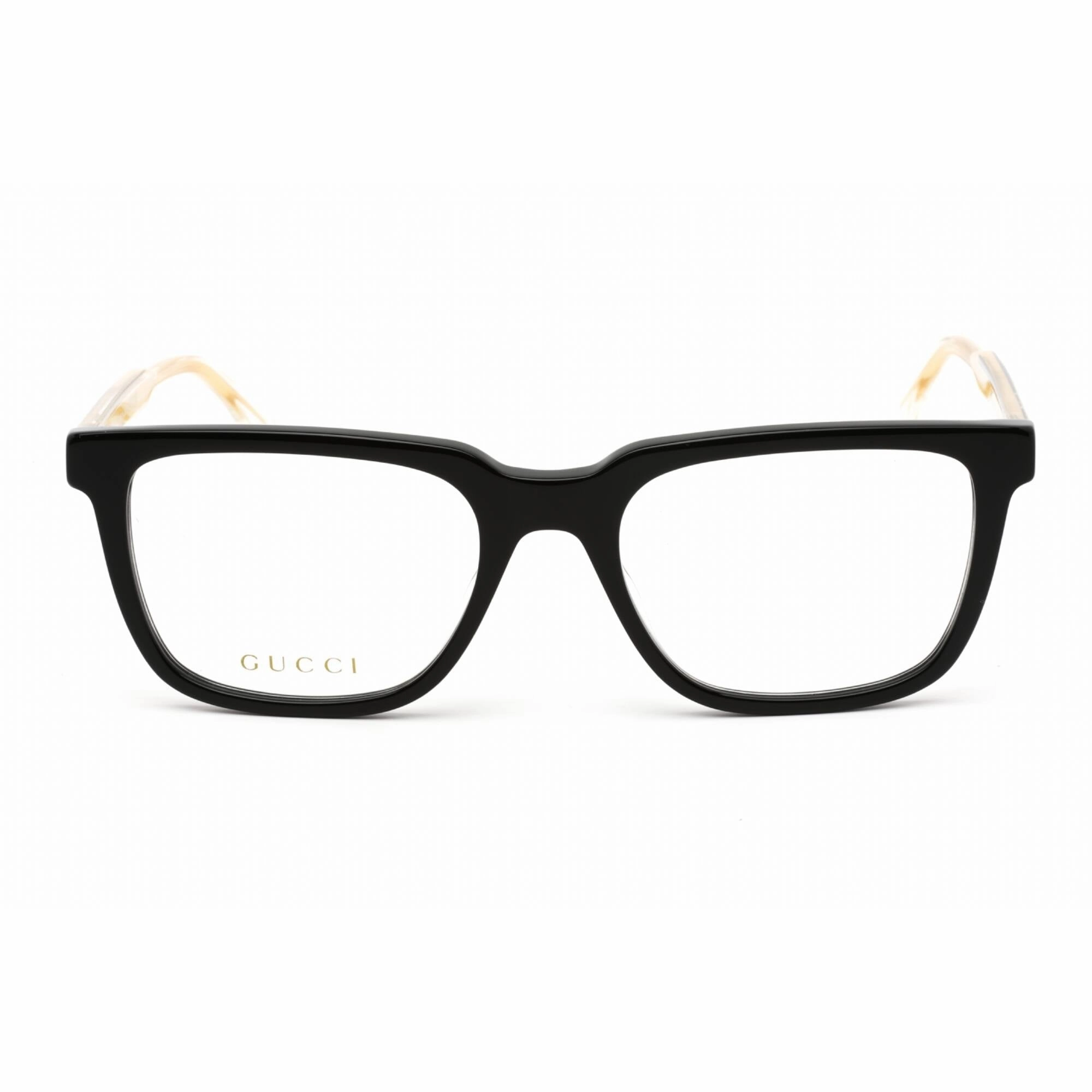 Gucci Men's Eyeglasses - Black Plastic Full Rim Frame Clear Demo Lens | GG0560ON 005