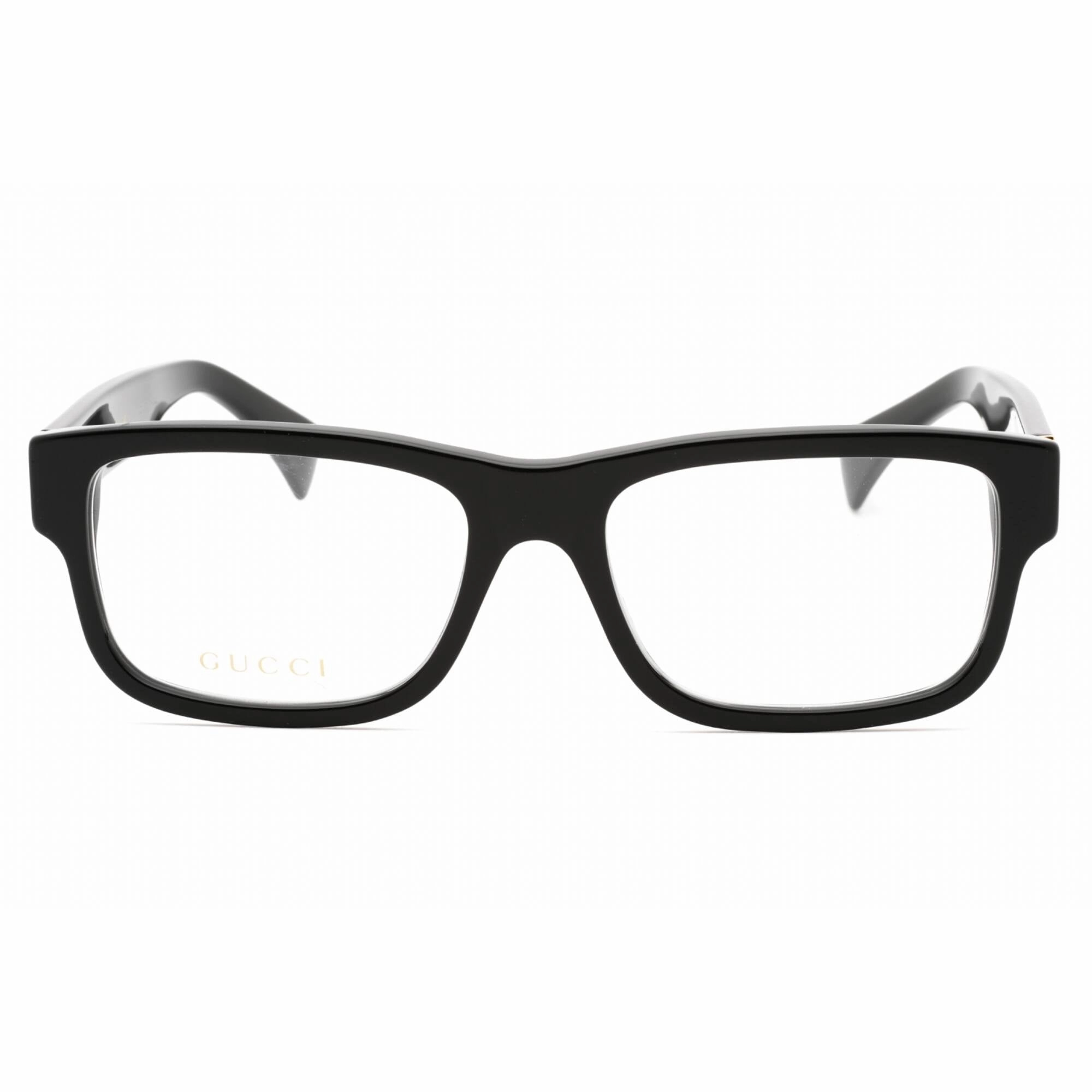 Gucci Men's Eyeglasses - Black Plastic Rectangular Shape Full Rim Frame | GG1141O 001