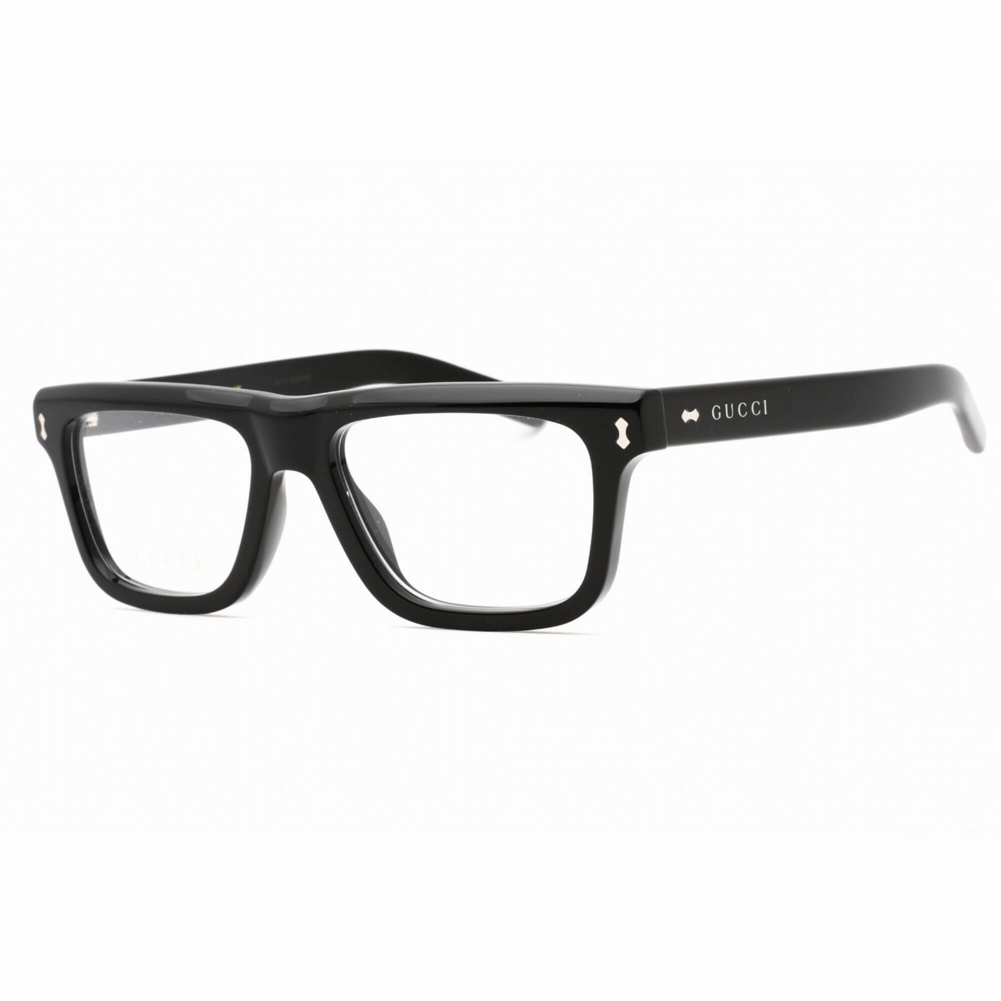 Gucci Men's Eyeglasses - Black Square Full Rim Plastic Frame | GG1525O 001