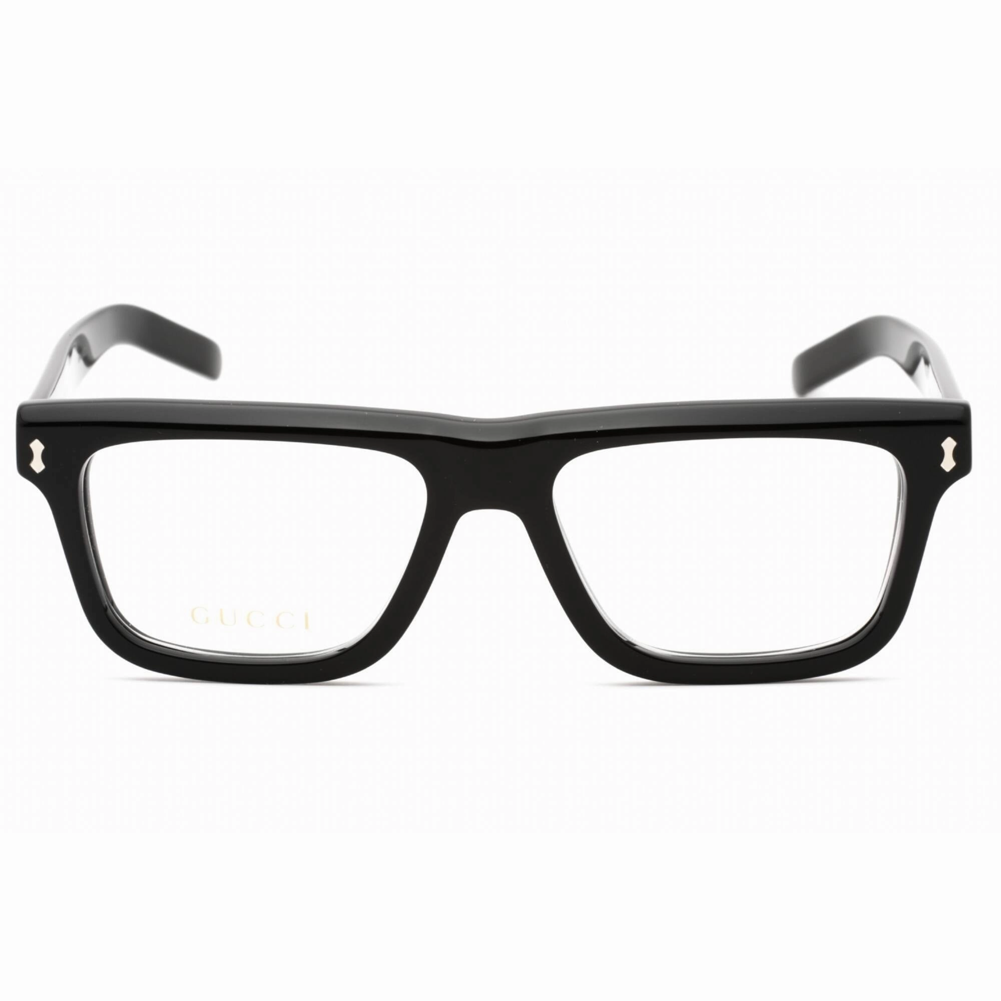 Gucci Men's Eyeglasses - Black Square Full Rim Plastic Frame | GG1525O 001