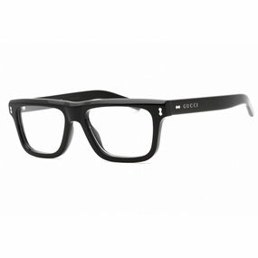 Gucci Men's Eyeglasses - Black Square Full Rim Plastic Frame | GG1525O 001