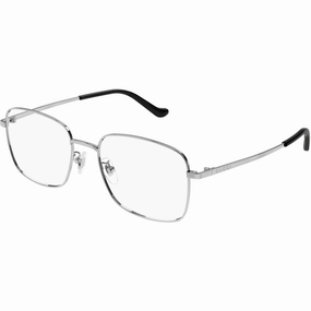 Gucci Men's Eyeglasses - Ruthenium Metal Rectangular Frame Demo Lens | GG1355OA 003