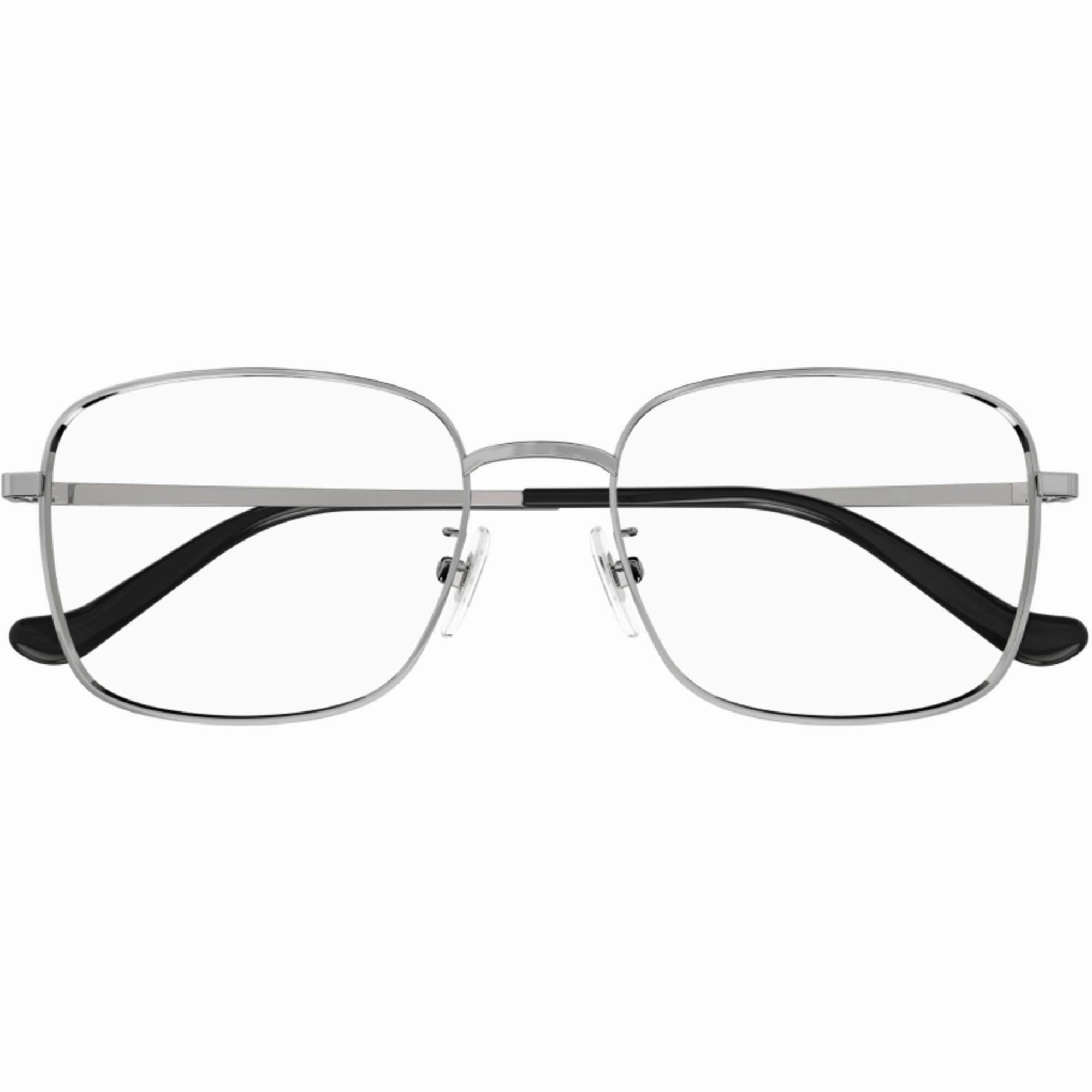 Gucci Men's Eyeglasses - Ruthenium Metal Rectangular Frame Demo Lens | GG1355OA 003