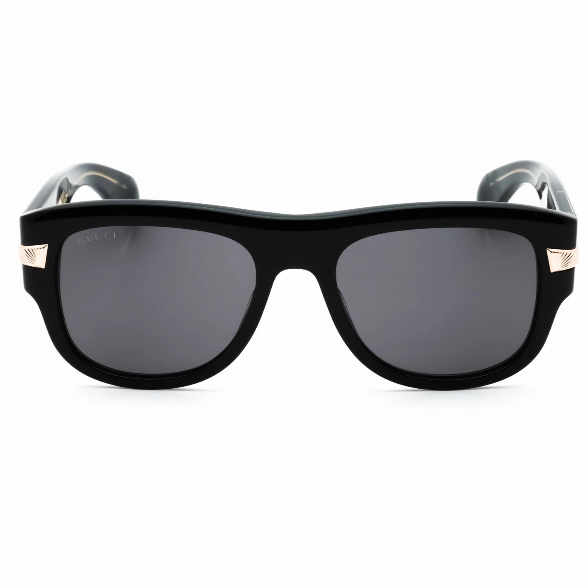 Gucci Men's Sunglasses - Black Acetate Square Full Rim Frame Grey Lens | GG1517S 001