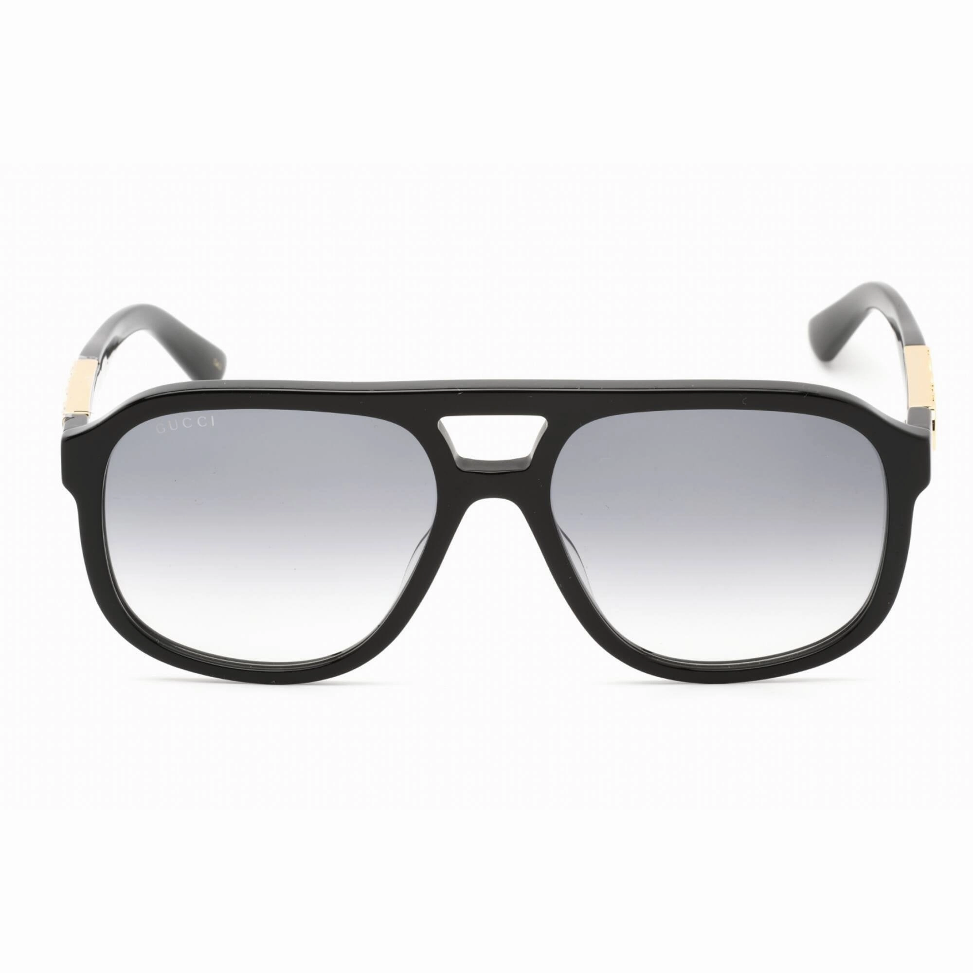 Gucci Men's Sunglasses - Black Navigator Full Rim Plastic Frame | GG1188S 002